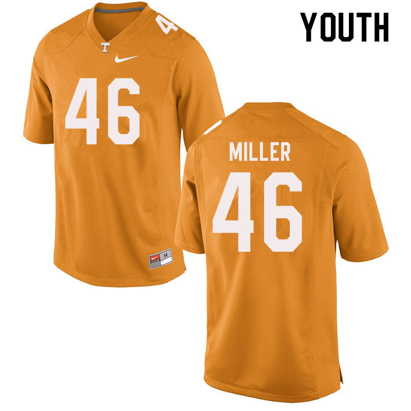 Youth #46 Cameron Miller Tennessee Volunteers College Football Jerseys Sale-Orange